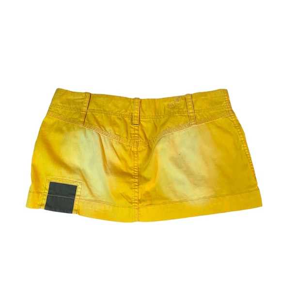 Y2K Yellow Diesel Mini Skirt - Picture 2 of 6